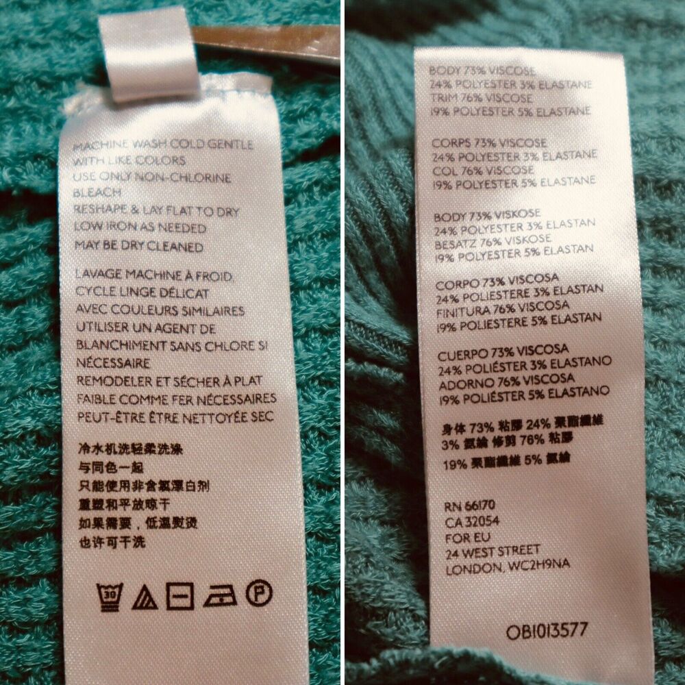 Free People Size S Oversize North Shore Thermal Tunic Shirt Aqua Green - Picture 12 of 12